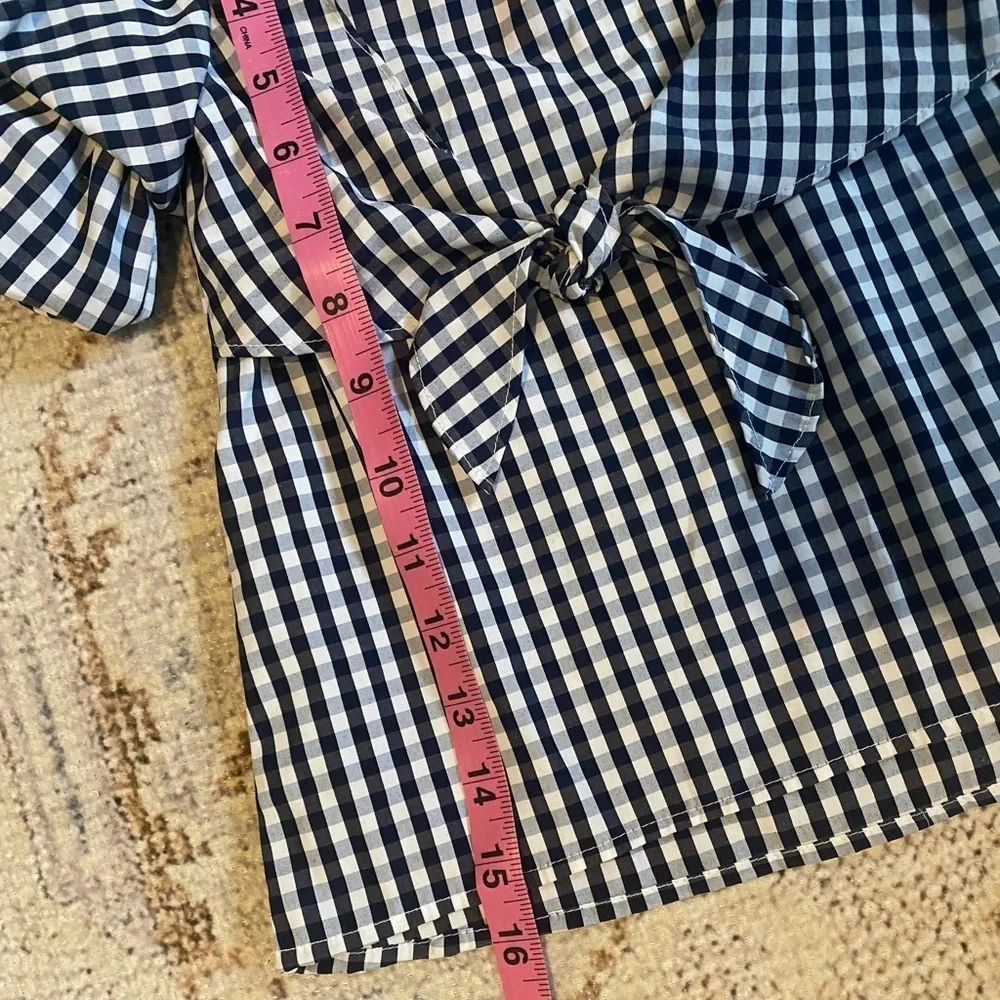 Toddler Girl’s Bonnie Jean Navy Gingham Plaid Spring Dress NWT Size 2T